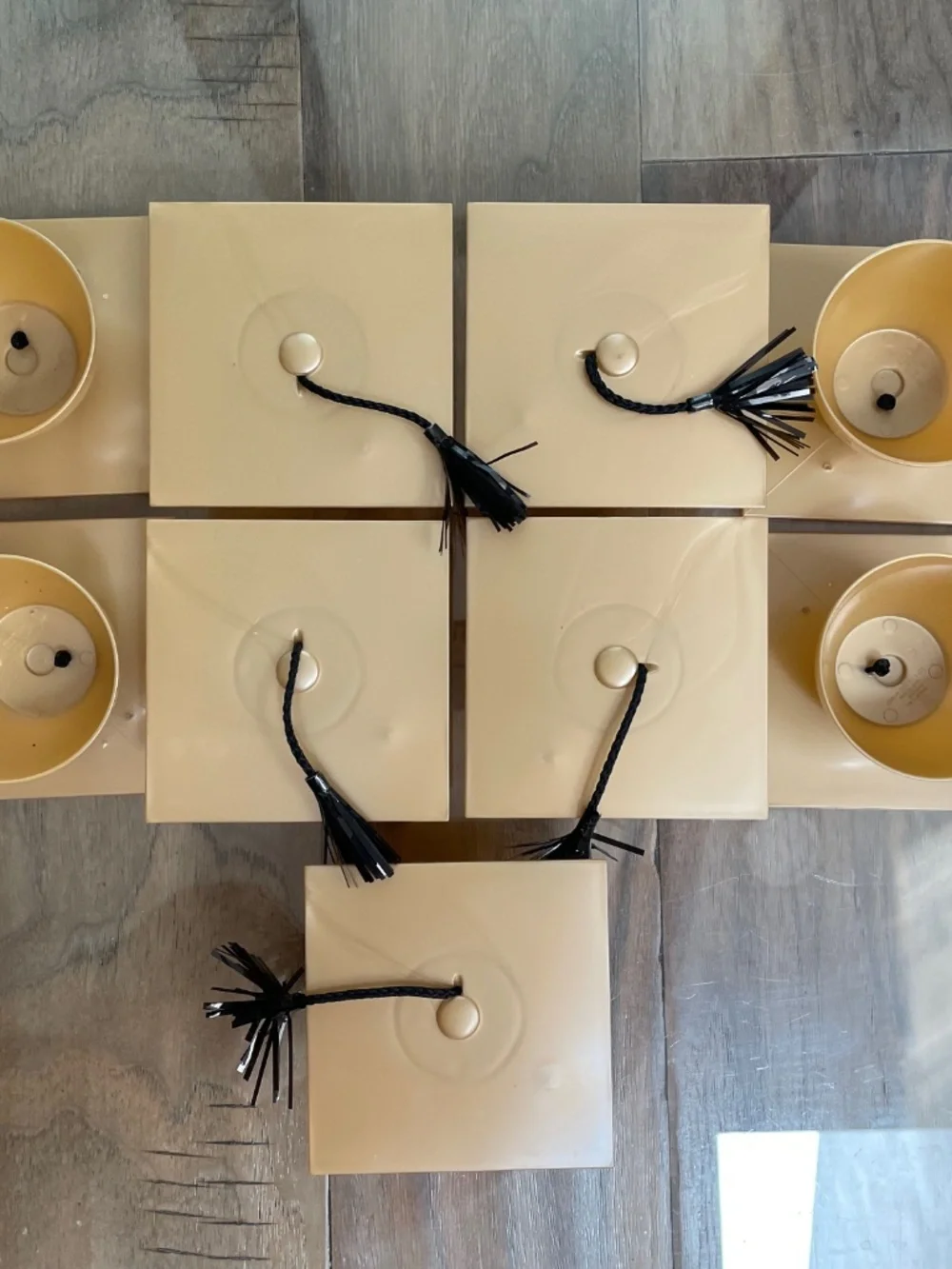 Set of 9 Graduation Cap Decorations